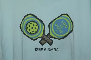 Life Is Good Men's 'Keep It Simple' Pickleball Graphic Crusher Tee Shirt - 2XL - Picture 1 of 4