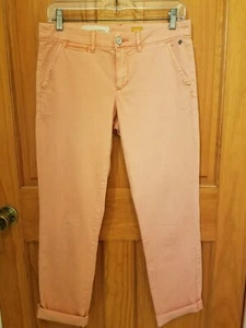 Pilcro and the Letterpress Sz 27  Orange/Peachy Chino Hyphen Fit Pants Women's - Picture 1 of 10