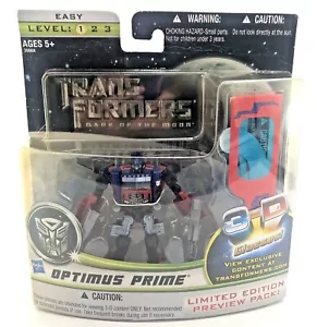 Transformers Optimus Prime 3D Glasses Movie 3 Dark DOTM Action Figure Toy NEW - Picture 1 of 10
