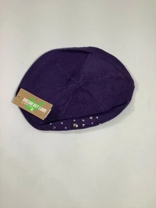 Girls Selena Gomez Dream Out Loud Solid Beret Purple Hat NEW! NWT - Picture 1 of 2