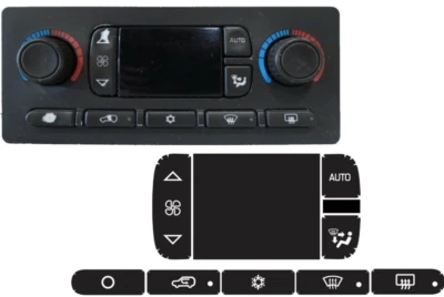 PARA 2003-2006 GM CHEVROLET TAHOE YUKON AC CLIMATIZADOR BOTÓN REPARACIÓN CALCOMANÍAS Foto 1 de 2