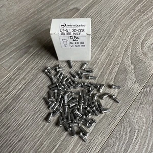 DT Swiss Aluminium Alloy Nipples Bicycle Wheel 30-008 Alu D 2m L 12mm Alloy X 75 - Picture 1 of 4
