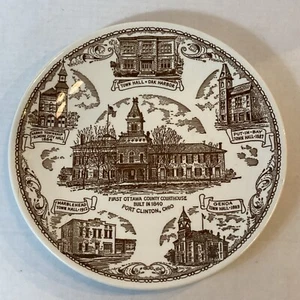 OHIO Ottawa County 1969 Anniversary Plate Port Clinton Put-In-Bay Genoa - Picture 1 of 7