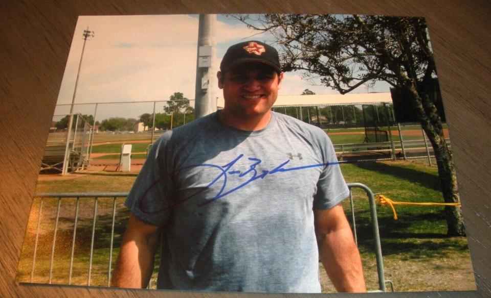 ПОСЛЕДНЯЯ ВЕСЕННЯЯ ТРЕНИРОВКА LANCE BERKMAN HOUSTON ASTROS С СЕРТИФИКАТОМ ПОДЛИННОСТИ ФОТОГРАФИЯ 8X10 - Изображение 1 из 1