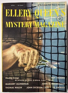 ELLERY QUEEN Mystery Magazine (Apr 1954) Allingham Vintage Pulp Crime Digest VG - Picture 1 of 6