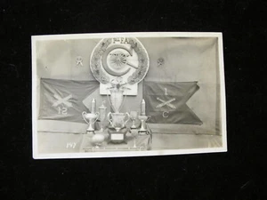 OLD REAL PHOTO POSTCARD: RPPC 1st FIELD ARTILLERY TROPHIES U.S. ARMY - Picture 1 of 2