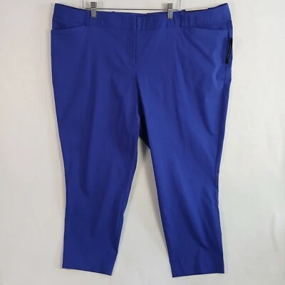 Pantalones al tobillo Worthington para mujer ajustados talla 24W Verve violeta nuevos con etiquetas Foto 1 de 4