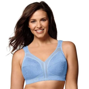 Playtex 18 Hr Ultimate Comfort Strap Full-Fig Wireless Bra 4693 Blue Sz.40DD,42C - Picture 1 of 12