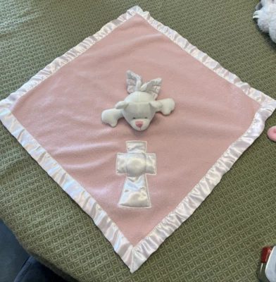 Baby Boom Bear Lovey Rosa Manta Alas de Ángel Jesús Cruz Muñeca Cristiana Foto 1 de 4