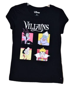 Disney Villains Ursula Cruella Evil Queen Maleficent Girls XL T-Shirt womens S - Picture 1 of 3