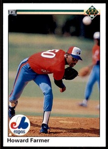 1990 Howard Farmer Montreal Expos Upper Deck Rookie Baseball Card # 753