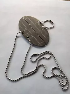 Erkennungsmarke Hundemarke Dog Tag Bundeswehr mit Kettensatz 100/800 mm - Bild 1 von 3