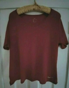 Nike Lightweight Miler Breathe Training Running Active Shirt Top Red XL - Picture 1 of 5