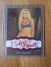 benchwarmer card nicole bennett 1/1 autograph Sin City