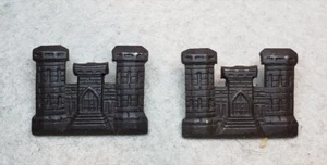 Pair - WW1 Engineer Corps Shirt-sized Insignia - Picture 1 of 3