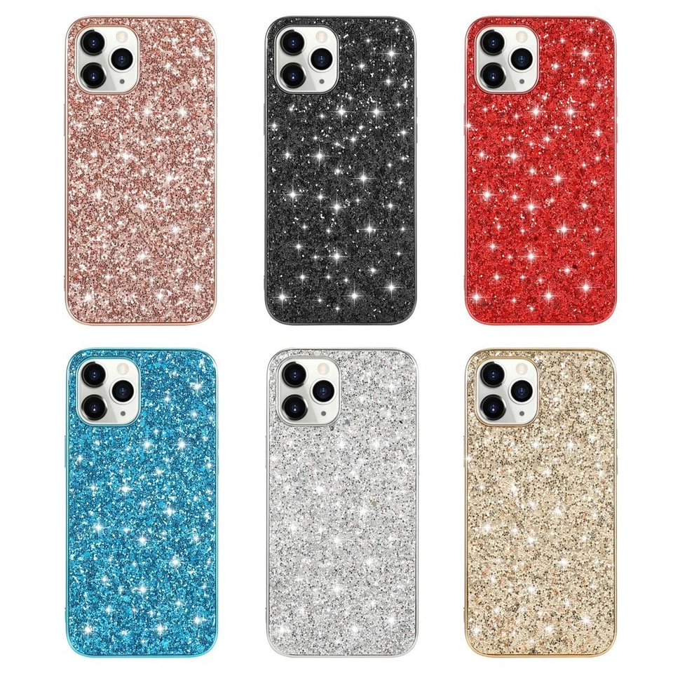 Coque De Protection Pour Apple iPhone 15 Pro Couverture Pailletée Bumper Étui - Photo 1/1