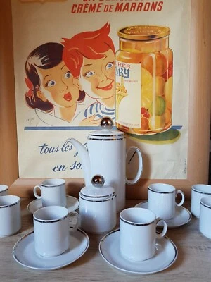 SERVICE À CAFÉ WINTERLING SCHWARZENBACH BAVARIA GERMANY PORCELAINE CERAMIQUE... - Photo 1/4