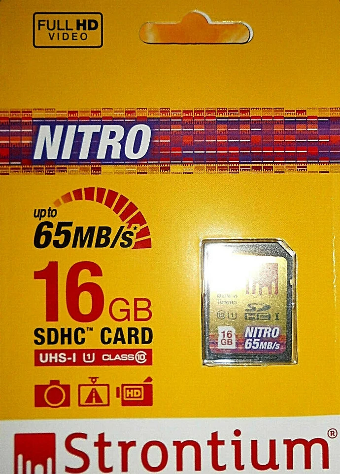 Strontium NITRO 16GB SDHC Card UHS-I  Class 10 - Bild 1 von 1