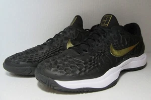 Nike Air Zoom Cage 3 HC Rafael Nadal edición limitada Black & Gold 918193-012 para hombre talla 9 - Imagen 1 de 24