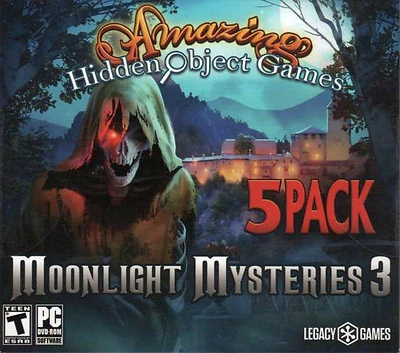 MOONLIGHT MYSTERIES 3 Amazing Hidden Object Games 5 PACK PC Game NEW  - Image 1 of 4