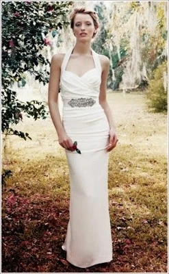 VESTIDO DE NOVIA NICOLE MILLER MARILYN FJ0019 $1200 TALLA 0 NUEVO CON ETIQUETAS Foto 1 de 4