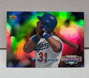 MIKE PIAZZA 1994 Upper Deck Mickey Mantle's Long Shots ELECTRIC DIAMOND  DODGERS