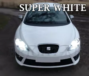 FOR SEAT LEON MK2 HEADLIGHT LAMP LIGHT BULBS- XENON 6000K WHITE -ERROR FREE - Picture 1 of 1