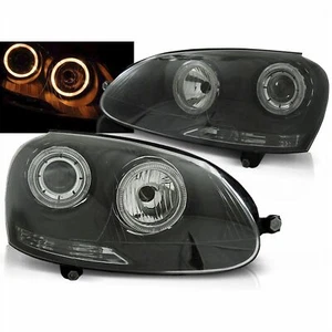 Angel Eyes Scheinwerfer Set in schwarz für VW Golf 5 10.2003-2009 - Bild 1 von 3