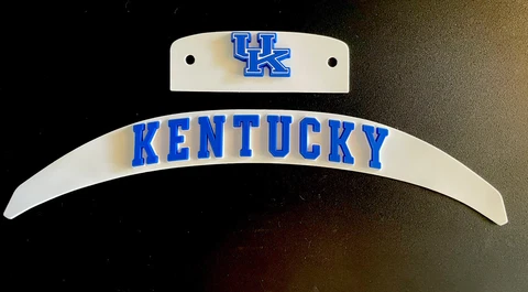 Kentucky Wildcats 3D Speed Bumper Set, for a Full Size Football Helmet Cover