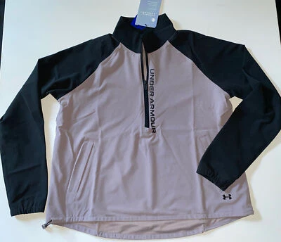 Camisa feminina Under Armour UA Rush 1/2 zíper S Recovery roxa preta LS NOVA COM ETIQUETAS US$ 90 - Imagem 1 de 4