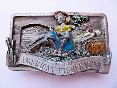 1984 American Fishermen Commemorative Belt Buckle Limited Edition Arroyo Grande - Image 1 of 4