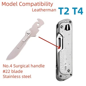Mango de bisturí con empuñadura para el pulgar se adapta a hoja quirúrgica #22 para Leatherman T2 T4 - Imagen 1 de 5