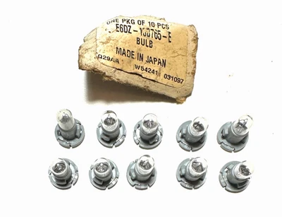 10 bombillas de iluminación originales Ford Gauge Cluster/Salpicadero NOS E6DZ-13B765-E Foto 1 de 3