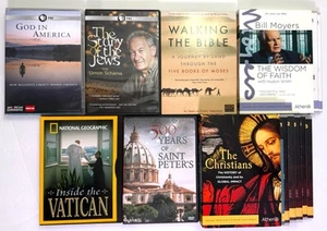 16 DVDS!! CHRISTIANITY & JUDAISM religion history documentaries - NatGeo &PBS! - Picture 1 of 3