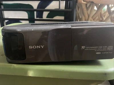 VINTAGE Sony CDX-636 Add-On 10 CD Changer System for Car, Gray, USED, UNTESTED - Image 1 of 4