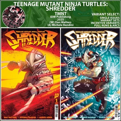 Teenage Mutant Ninja Turtles: Shredder (2025) #1 2 IDW Publishing COVER SELECT