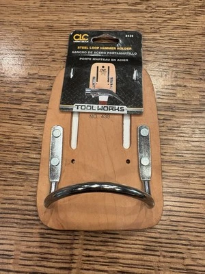 Custom LeatherCraft #439 - Steel Loop Top Grain Leather Belt Hammer Holder, NEW - Image 1 of 4