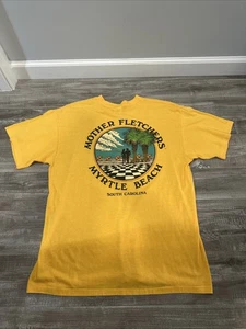 Vtg 80s 1989 Mother Fletchers Bar T Shirt Myrtle Beach South Carolina Sz XL - Picture 1 of 8
