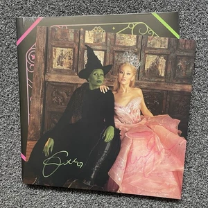 Wicked Picture Disc Vinyl & Signed Autographed Print Ariana Grande Cynthia Erivo - Picture 1 of 5