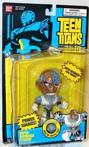 TEEN TITANS SUPER-DEFORMED CYBORG HEAD SHAKING! 5" FEATUR FIGURE POWER SOUNDS! - Picture 1 of 1