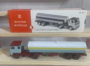 VINTAGE WIKING 1:87 SCANIA 110 TANKER TRAILER TRUCK 1971-74 NEW IN BOX !! - Picture 1 of 5