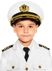 Kapitänsmütze für Kinder - Uniform Kostüm Zubehör - Verleiht den nötigen - Bild 1 von 1