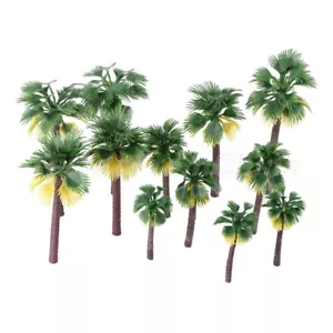 12Pcs Train Layout Model Palm Trees Scale HO O N Z Railroad Scenery 4 Size - Picture 1 of 10