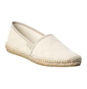 Original Gucci GG Canvas & Leder Espadrilles Damen Größe 38 in Mystic White " - Bild 1 von 5