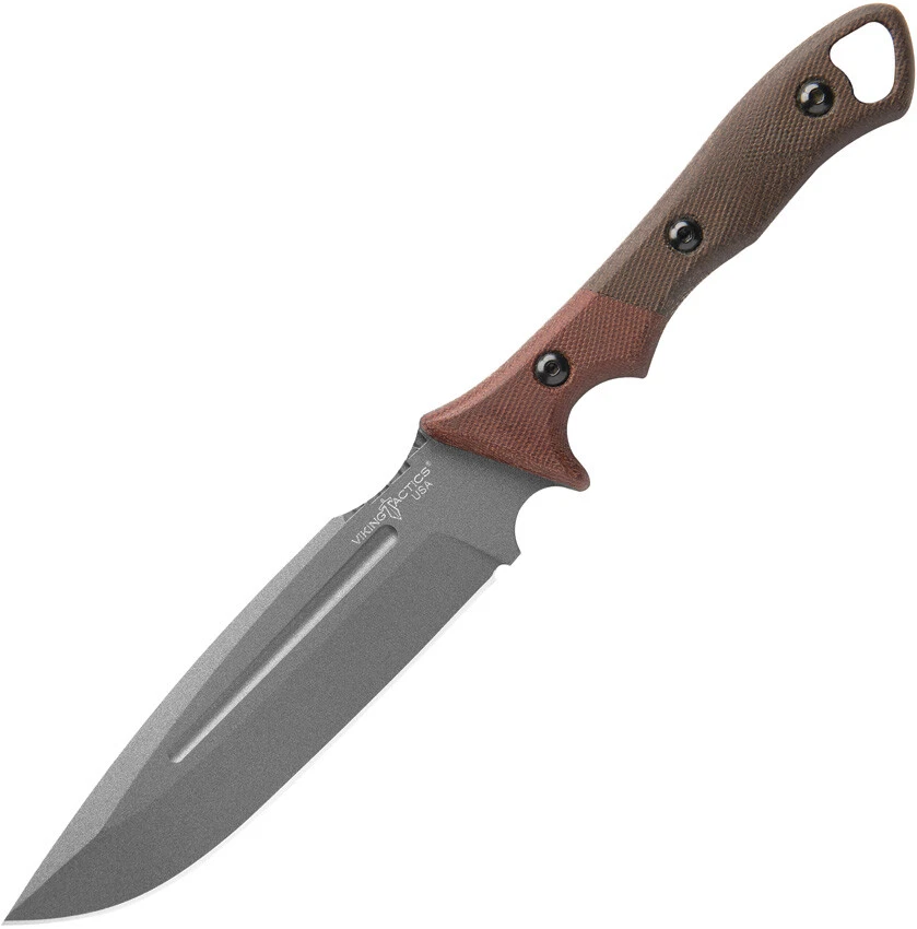 TOPS Viking Tactics Norseman Fixed Blade 1095 Tungsten Cerakote VTAC-05