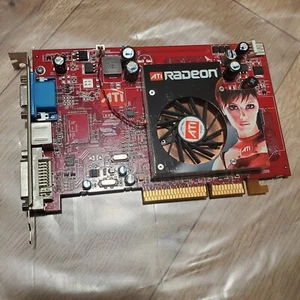 ATI Radeon X1650 Pro AGP 512MB Full Profile Video Graphics Card DVI-I SVideo VGA - Picture 1 of 6