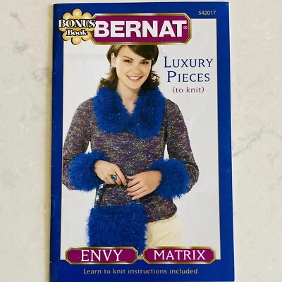 Bernat Pattern Booklet 542017 Luxury Pieces To Knit Envy Matrix (2005) - Image 1 of 4