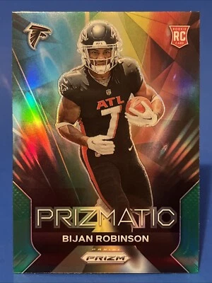 2023 Panini Prizm Football Bijan Robinson Prizmatic Rookie Card RC - #19 - Image 1 of 2