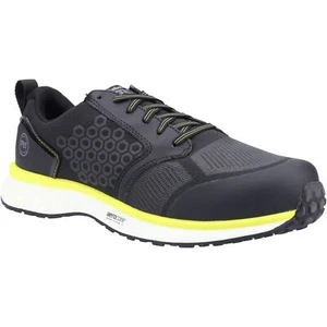 Timberland Pro Reaxion Entrenadores de Seguridad Sintéticos + Textiles para Hombres Negro/Amarillo - Imagen 1 de 4