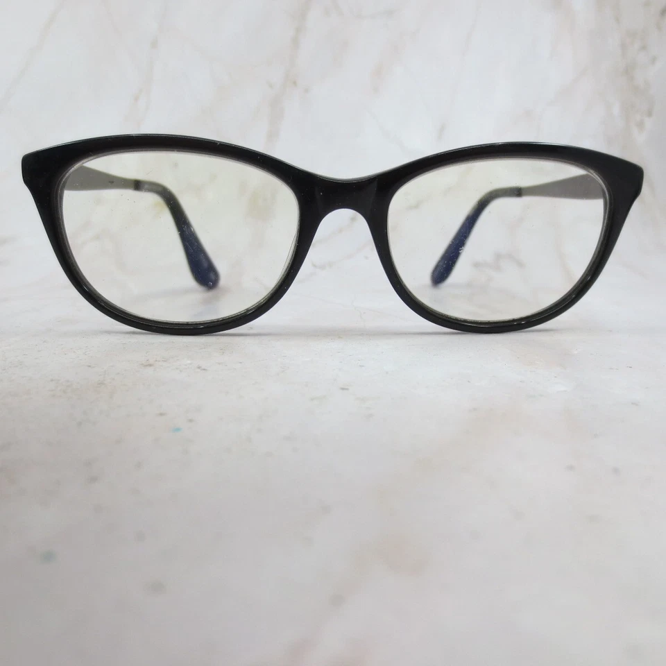 Armação de óculos Anna Sui feminina AS559-001 aro completo de metal preto 54-17-140 - Imagem 1 de 4